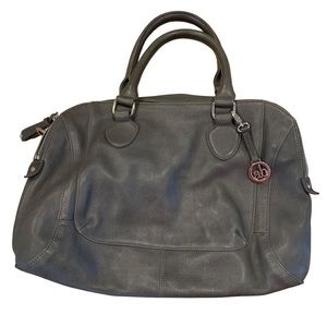 Audrey Brooke‎ Gray Leather Handbag